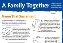 A Family Together: Name That Sacrament Activity Page