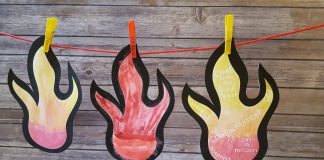 The Fire of the Holy Spirit: A craft to support a lesson on Confirmation