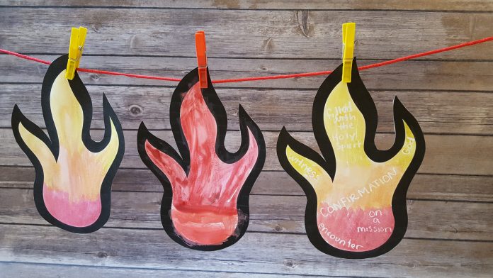 The Fire of the Holy Spirit: A craft to support a lesson on Confirmation