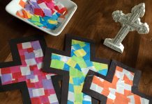 Stained-Glass Cross, a Lenten craft